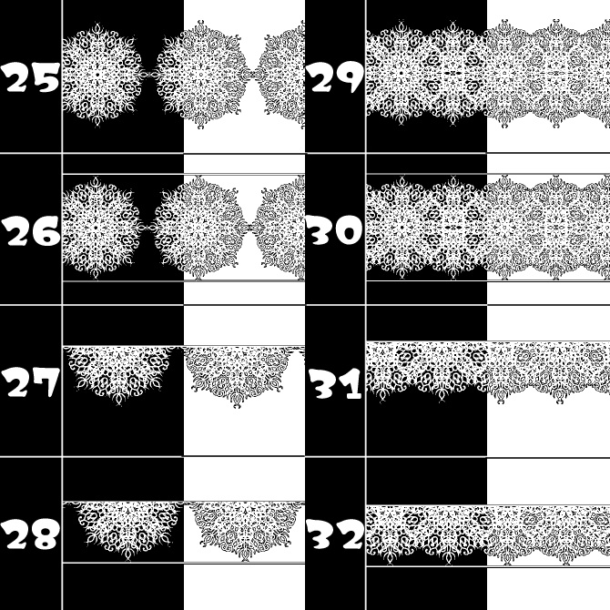 No.097 みそおねぎ飾り枠集