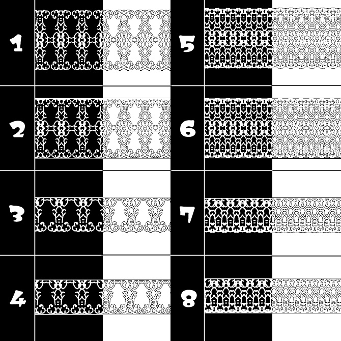 No.098 みそおねぎ飾り枠集