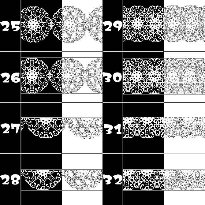 No.098 みそおねぎ飾り枠集