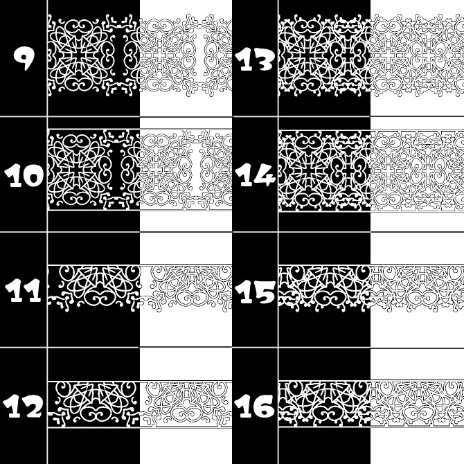 No.099a みそおねぎ飾り枠集