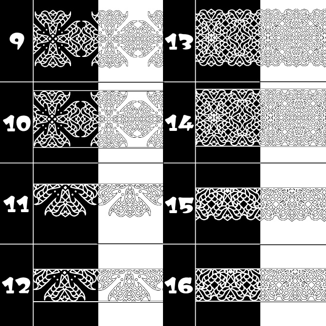 No.099b みそおねぎ飾り枠集