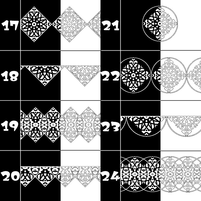 No.100d みそおねぎ飾り枠集