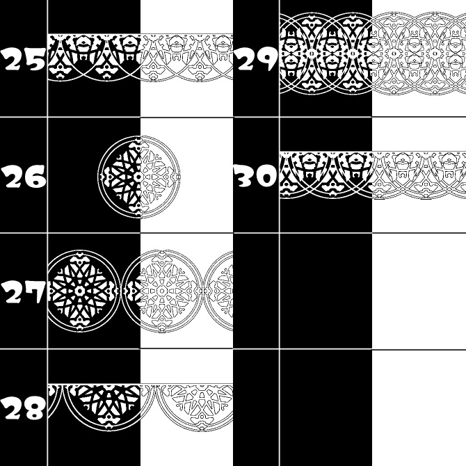 No.100d みそおねぎ飾り枠集