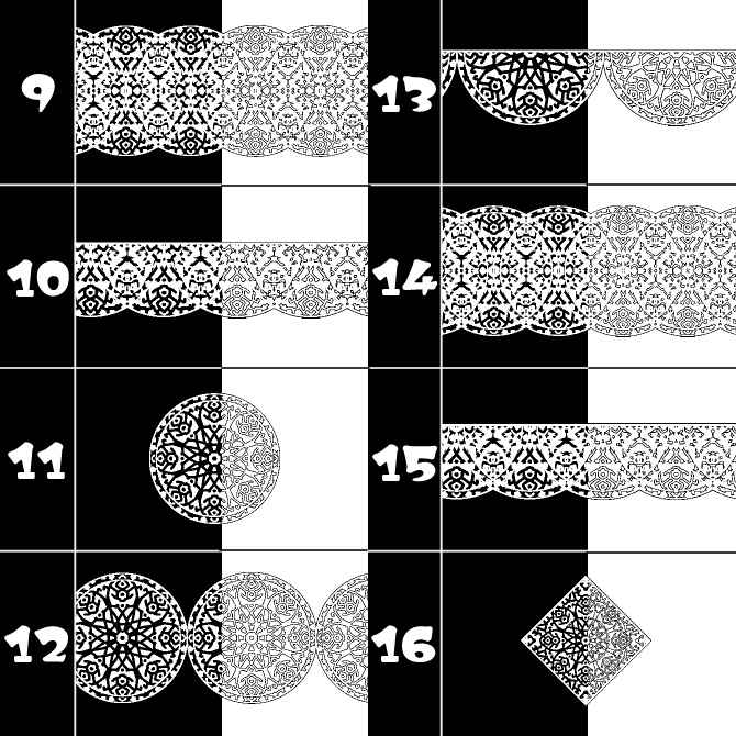 No.100f みそおねぎ飾り枠集