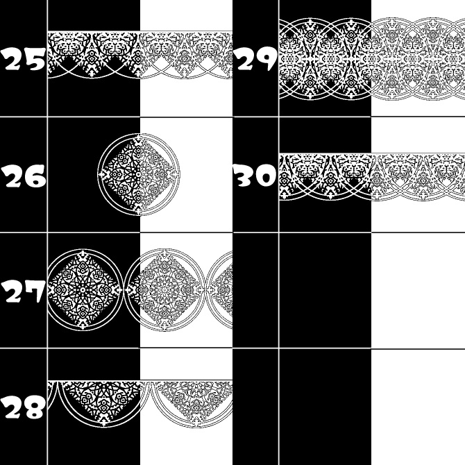 No.100f みそおねぎ飾り枠集