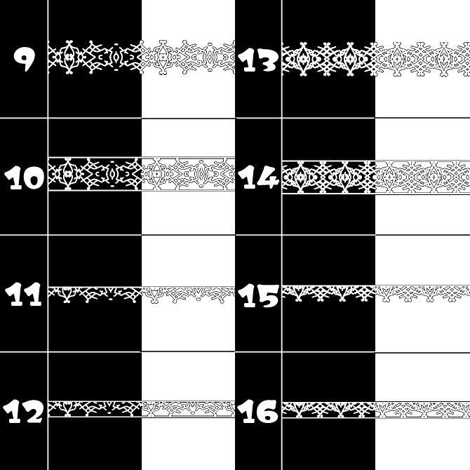 No.102 みそおねぎ飾り枠集