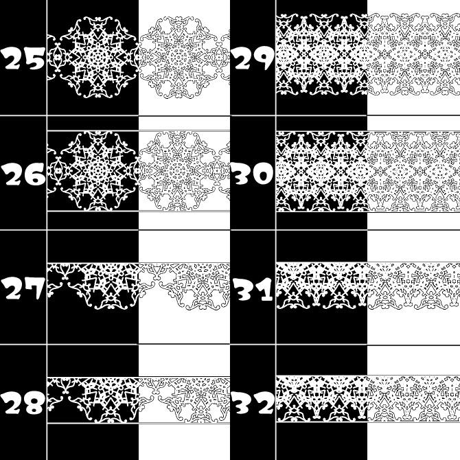 No.102 みそおねぎ飾り枠集