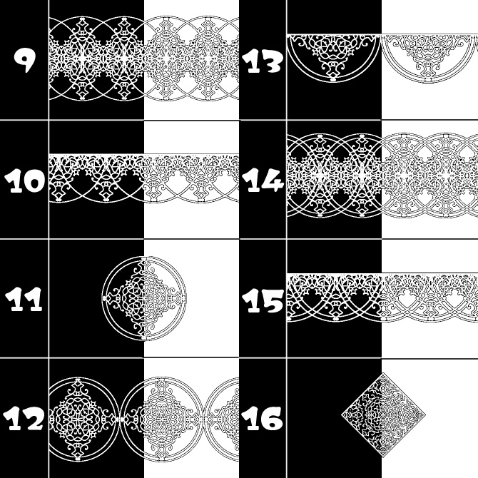 No.103d みそおねぎ飾り枠集