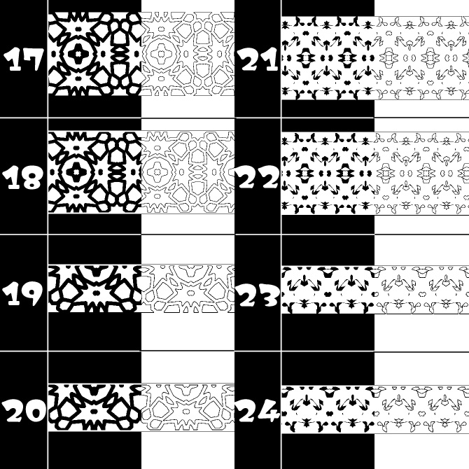 No.104a みそおねぎ飾り枠集