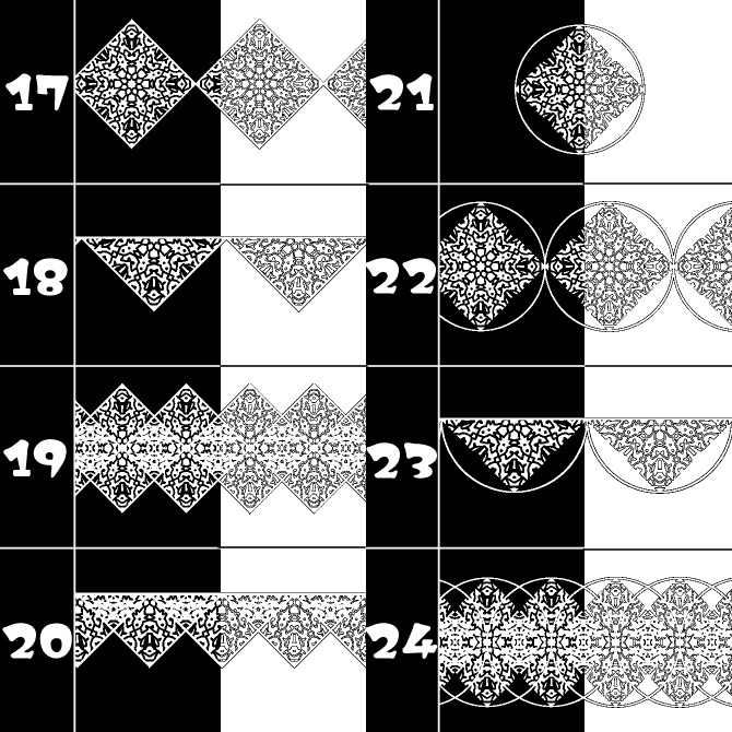 No.104f みそおねぎ飾り枠集