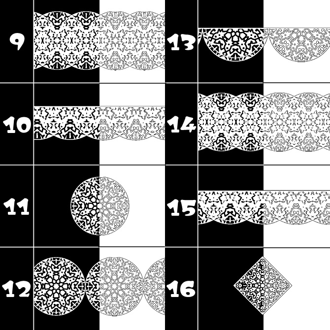 No.104f みそおねぎ飾り枠集