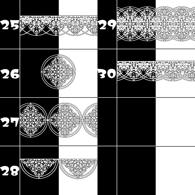 No.104f みそおねぎ飾り枠集