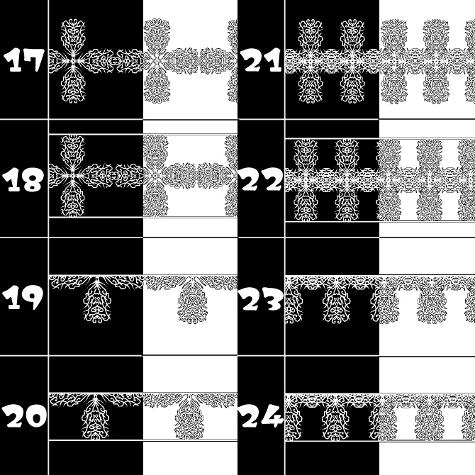 No.105 みそおねぎ飾り枠集