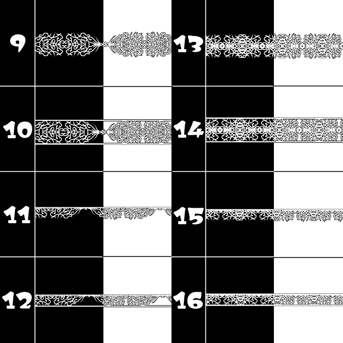 No.105 みそおねぎ飾り枠集