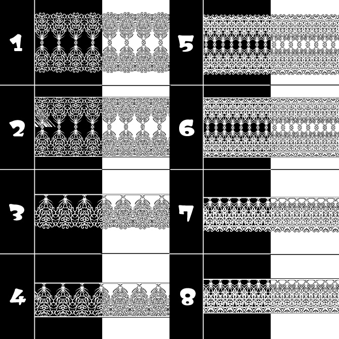 No.105 みそおねぎ飾り枠集