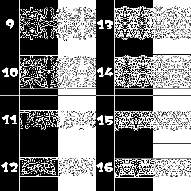 No.107a みそおねぎ飾り枠集