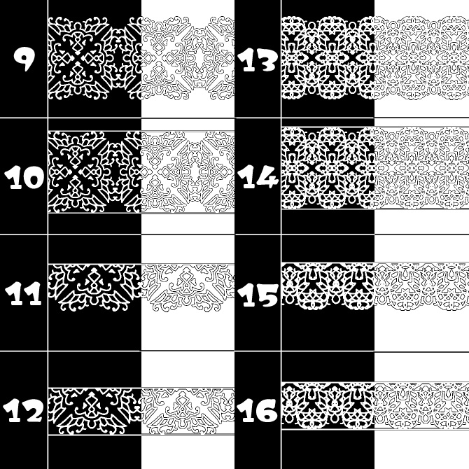 No.107b みそおねぎ飾り枠集