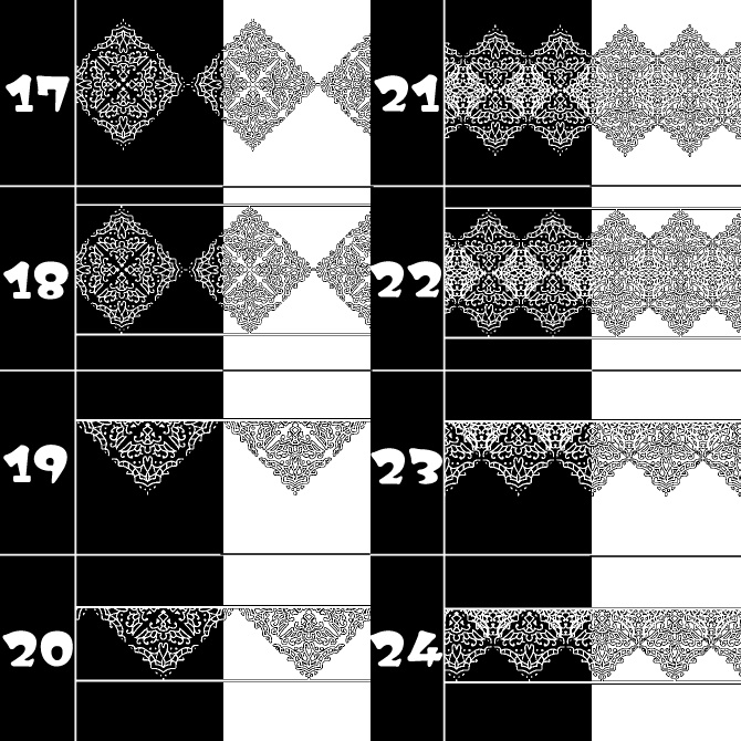 No.107b みそおねぎ飾り枠集