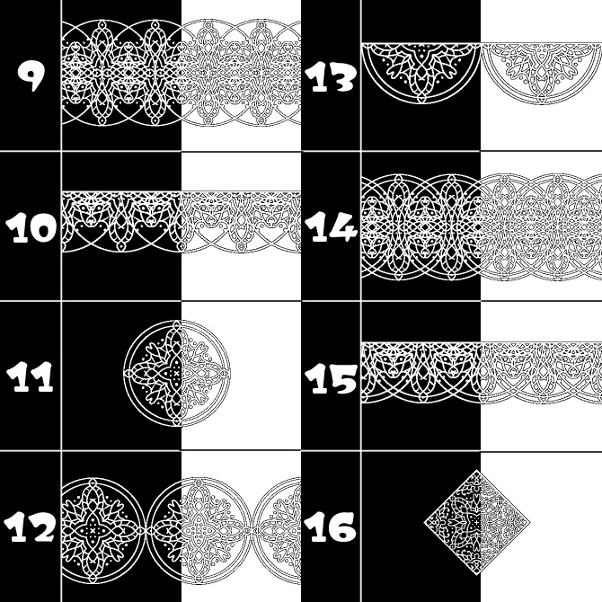 No.107d みそおねぎ飾り枠集