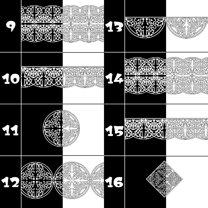 No.107e みそおねぎ飾り枠集