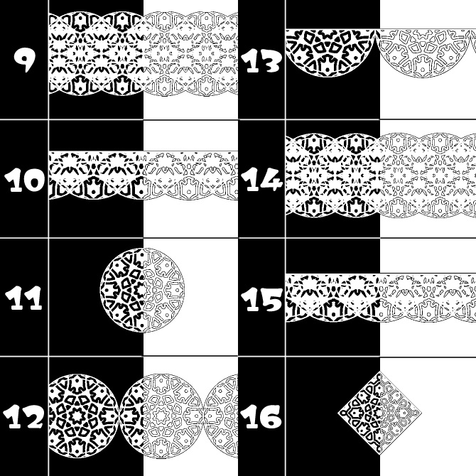 No.108d みそおねぎ飾り枠集