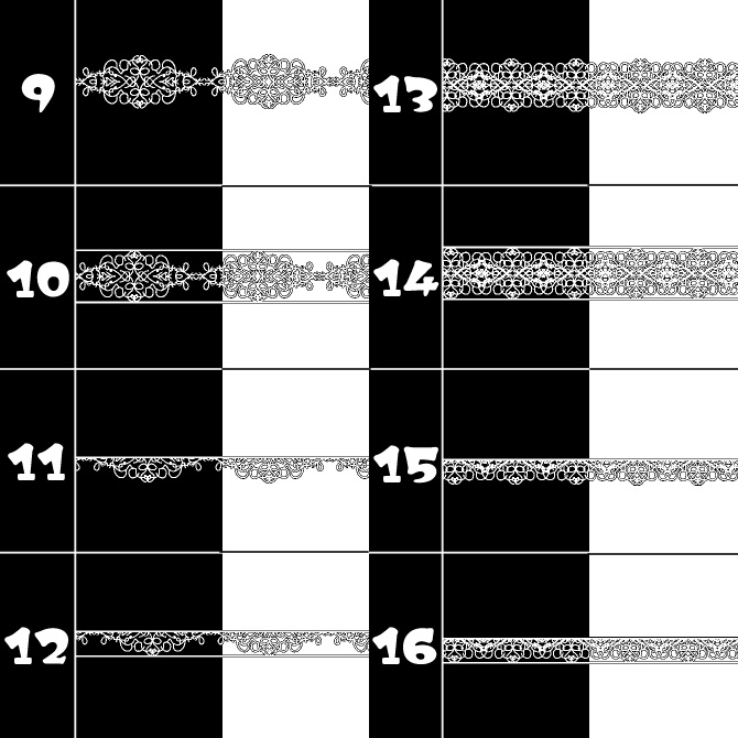 No.109 みそおねぎ飾り枠集