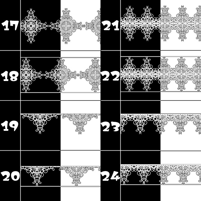 No.109 みそおねぎ飾り枠集