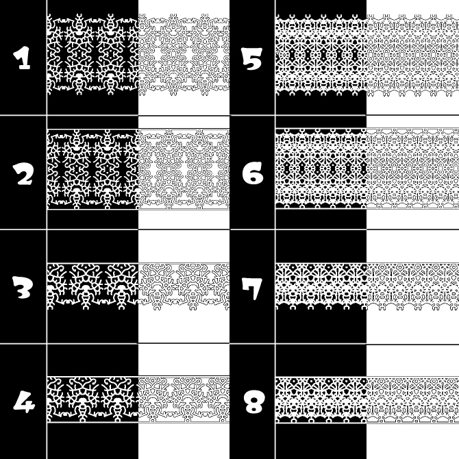 No.110 みそおねぎ飾り枠集