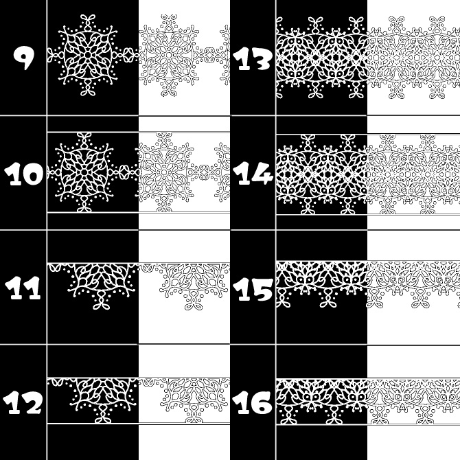 No.111a みそおねぎ飾り枠集