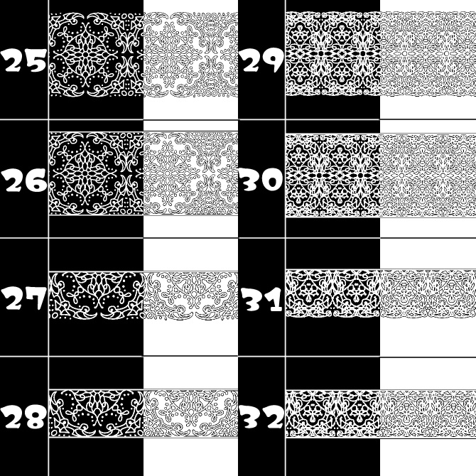 No.111a みそおねぎ飾り枠集
