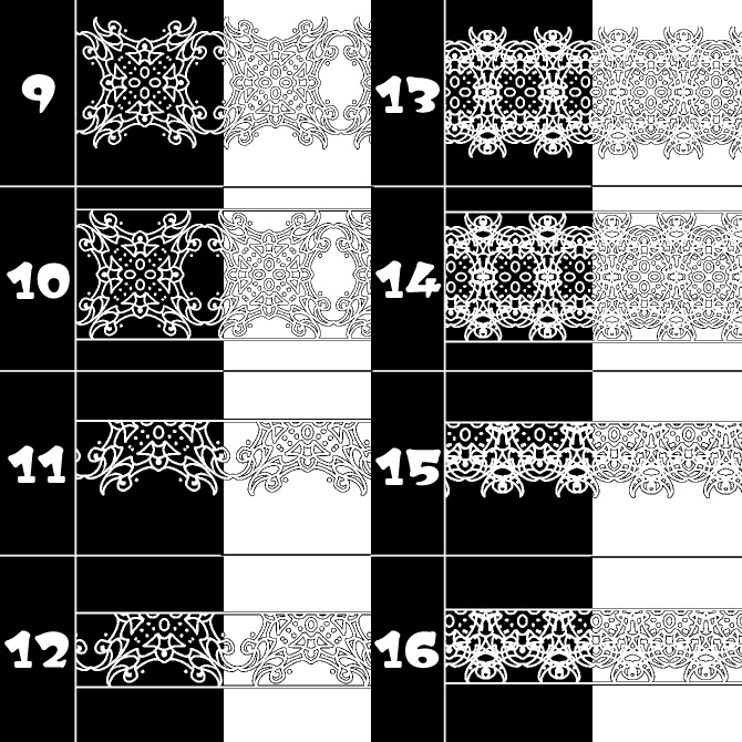 No.111b みそおねぎ飾り枠集