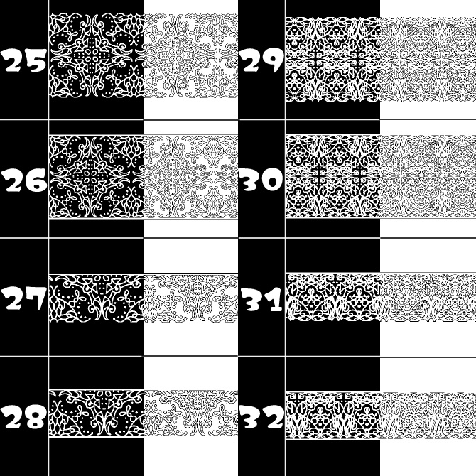 No.111b みそおねぎ飾り枠集