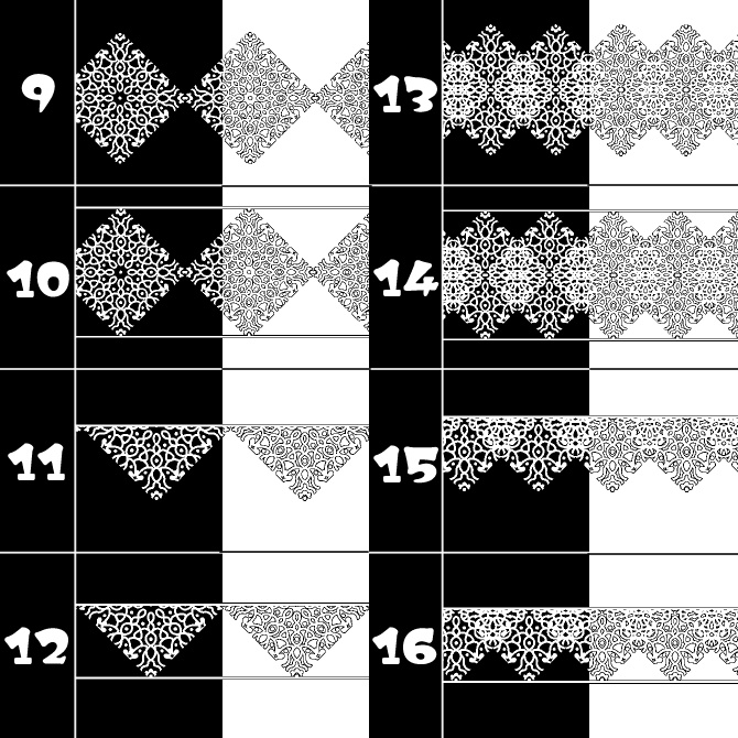 No.112b みそおねぎ飾り枠集
