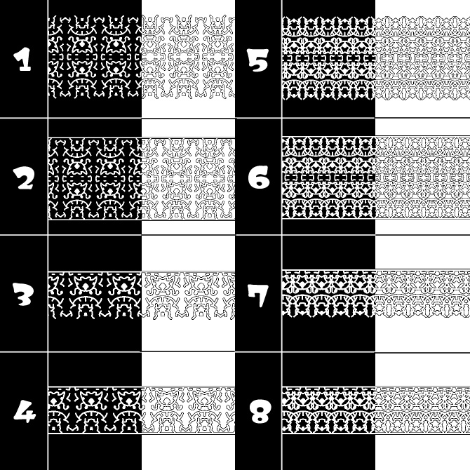 No.113 みそおねぎ飾り枠集