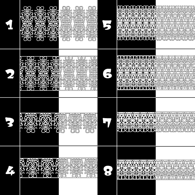 No.114 みそおねぎ飾り枠集