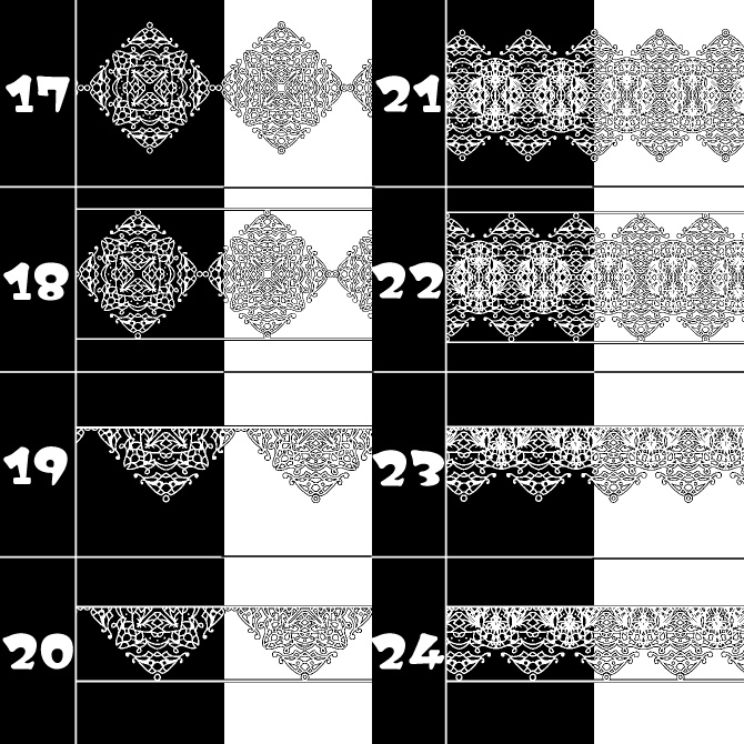 No.115a みそおねぎ飾り枠集