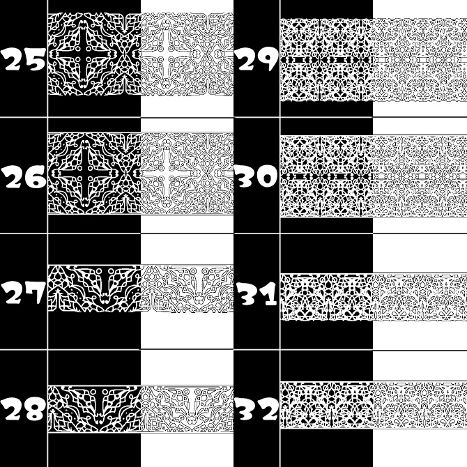 No.115b みそおねぎ飾り枠集