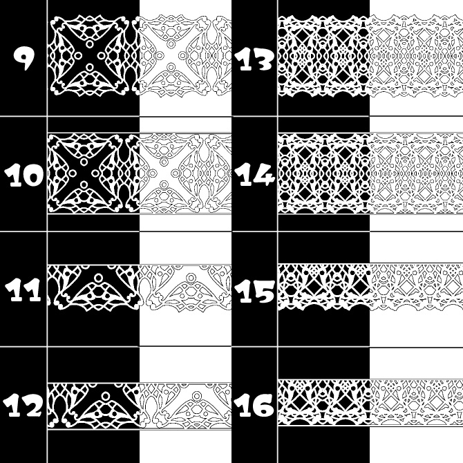 No.115b みそおねぎ飾り枠集