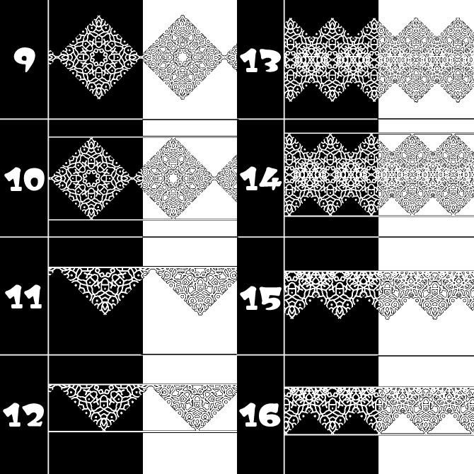 No.116b みそおねぎ飾り枠集