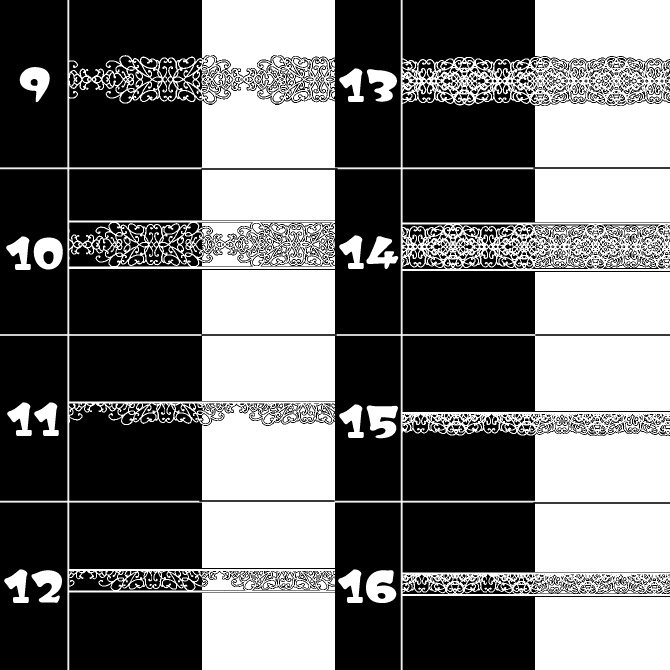 No.117みそおねぎ飾り枠集