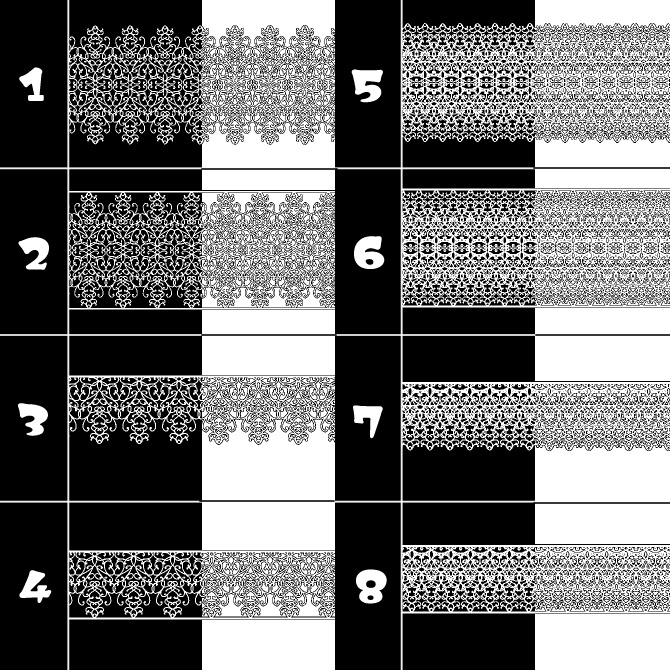 No.117みそおねぎ飾り枠集