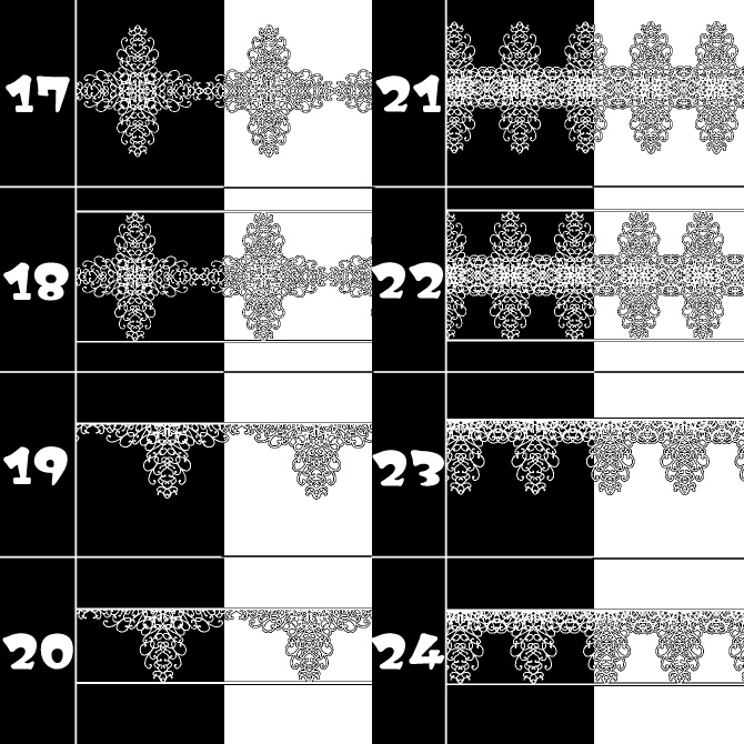 No.117みそおねぎ飾り枠集