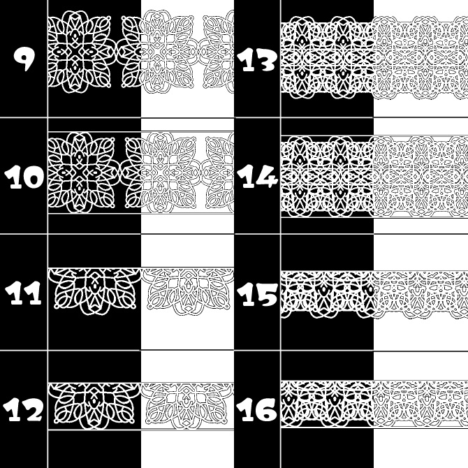 No.119aみそおねぎ飾り枠集