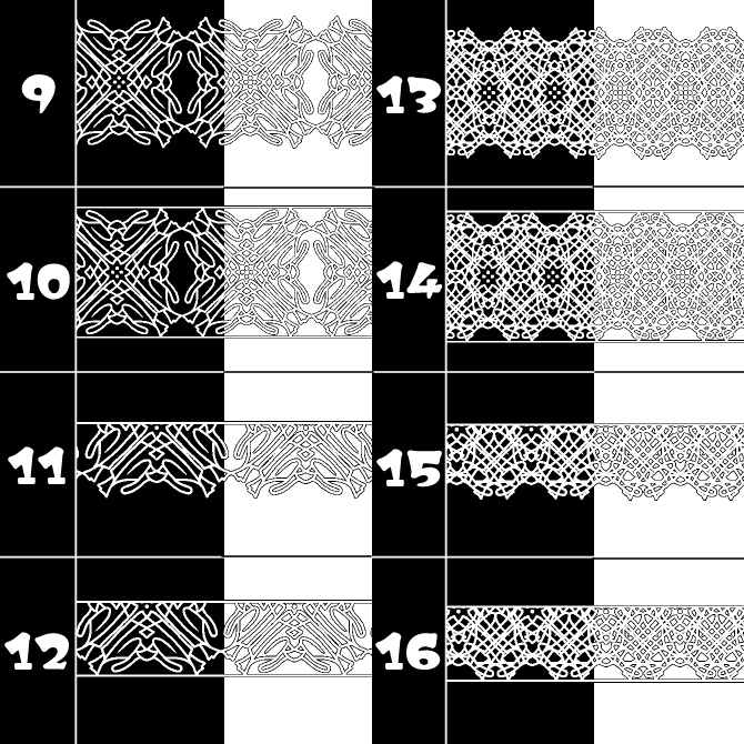 No.119bみそおねぎ飾り枠集