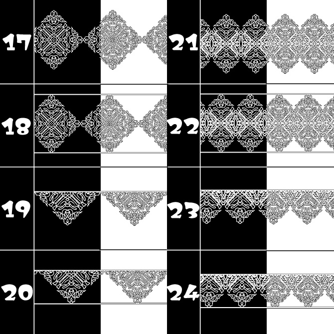 No.119bみそおねぎ飾り枠集