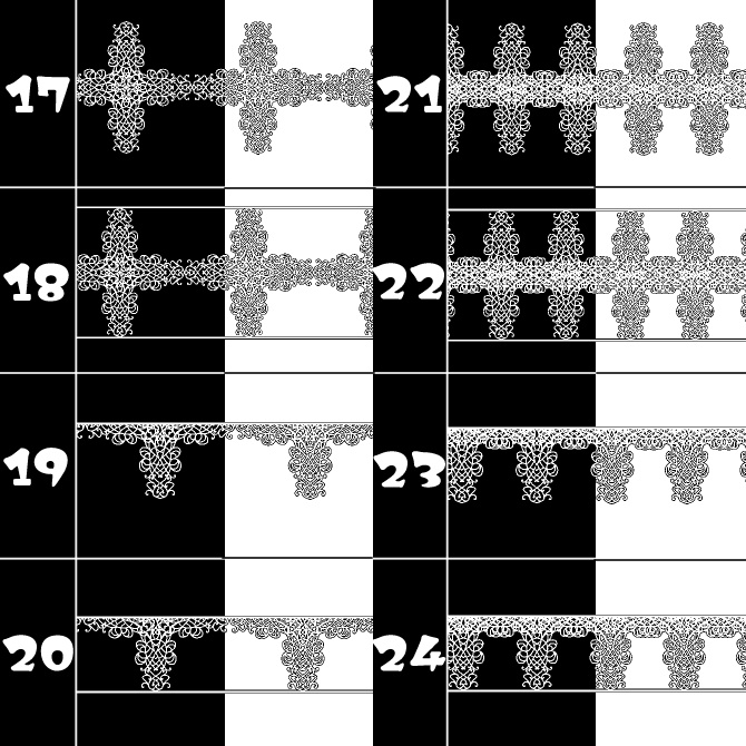 No.121みそおねぎ飾り枠集
