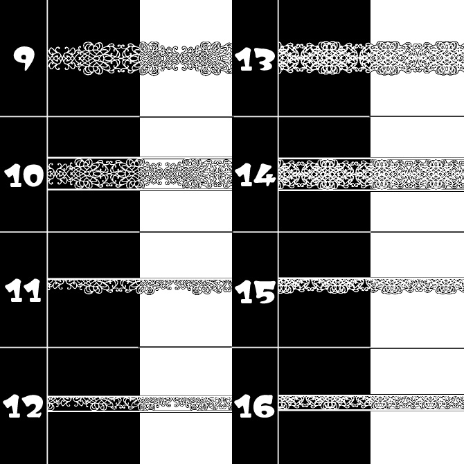 No.121みそおねぎ飾り枠集