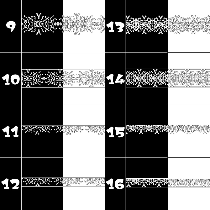 No.122みそおねぎ飾り枠集