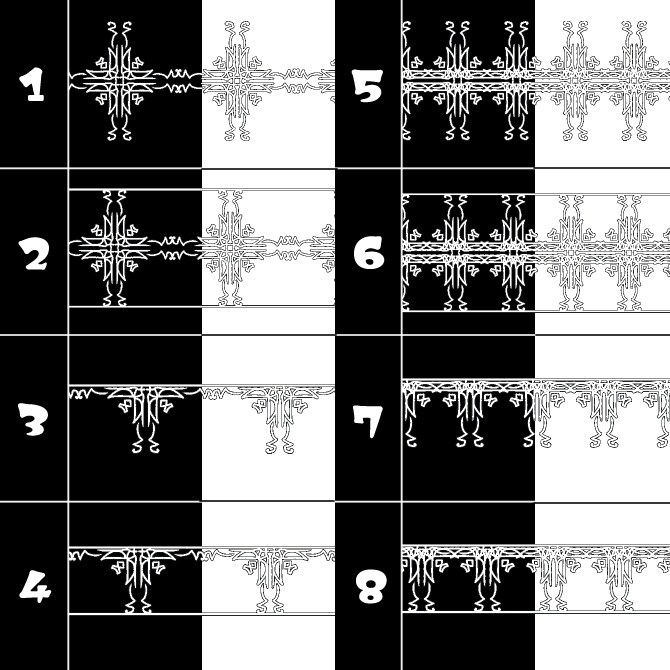 No.123bみそおねぎ飾り枠集