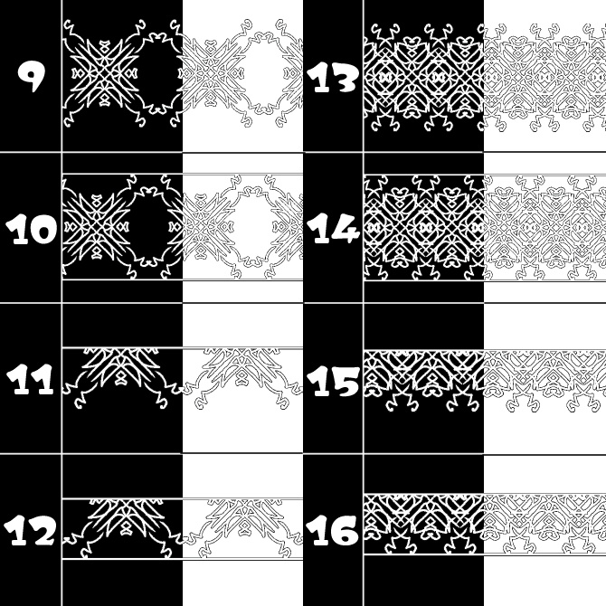 No.123bみそおねぎ飾り枠集